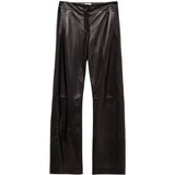Pnataloni in pelle mita in nero Khaite - donna 