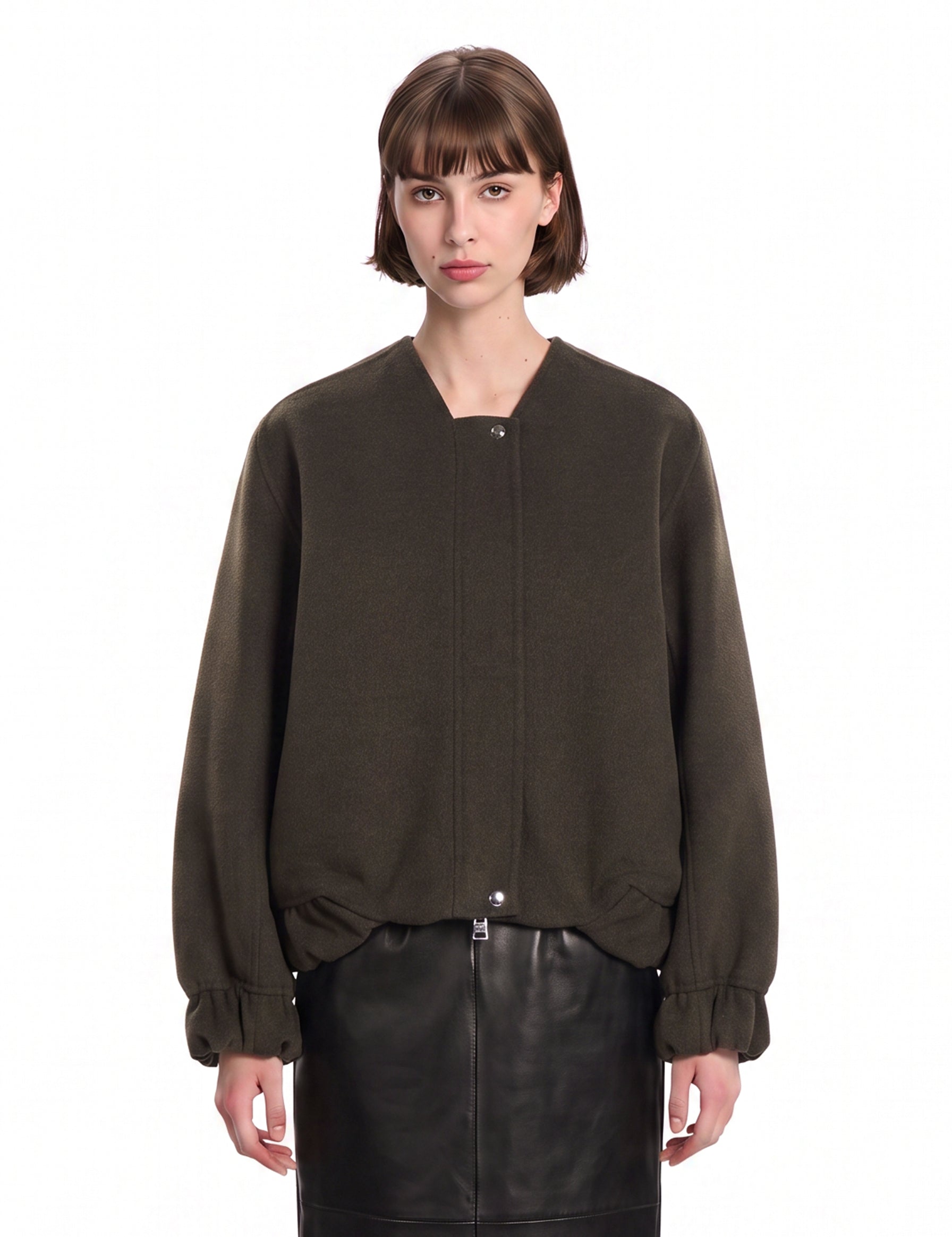 Bomber Cordan in marrone 