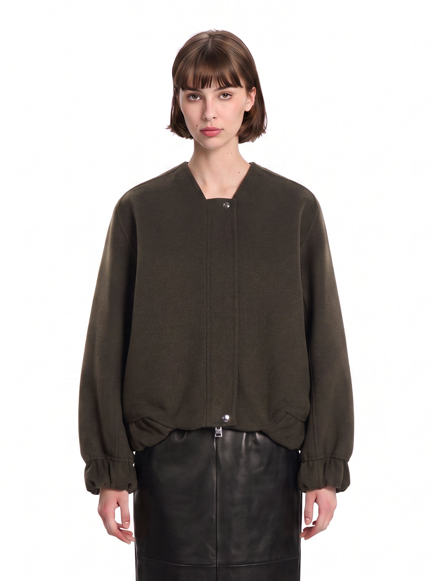 Bomber Cordan in marrone 