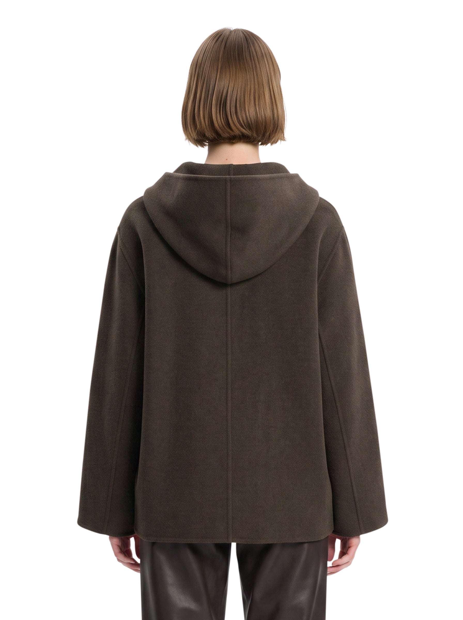 Giacca Dolem con cappuccio in marrone 