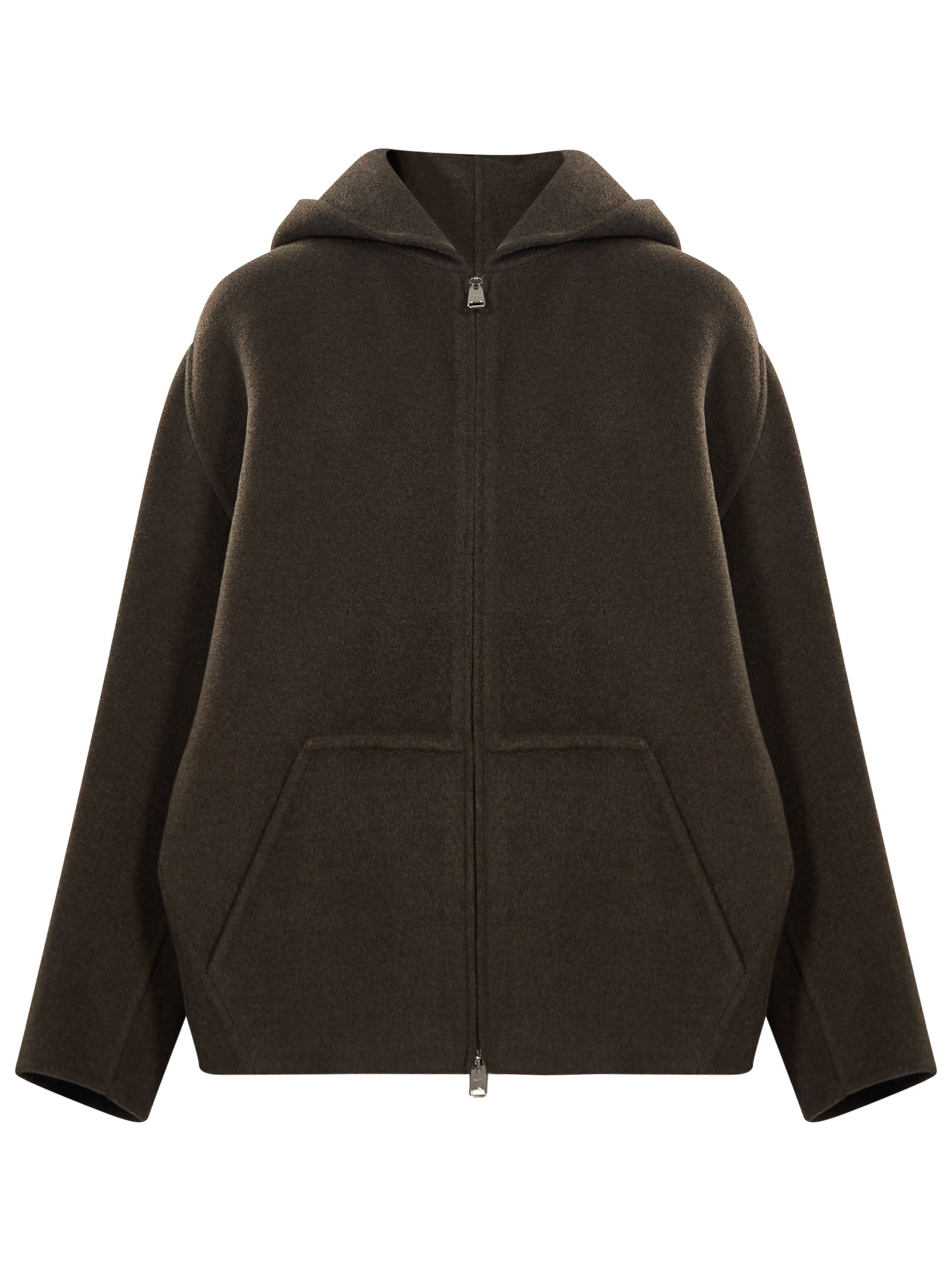 Giacca Dolem con cappuccio in marrone 
