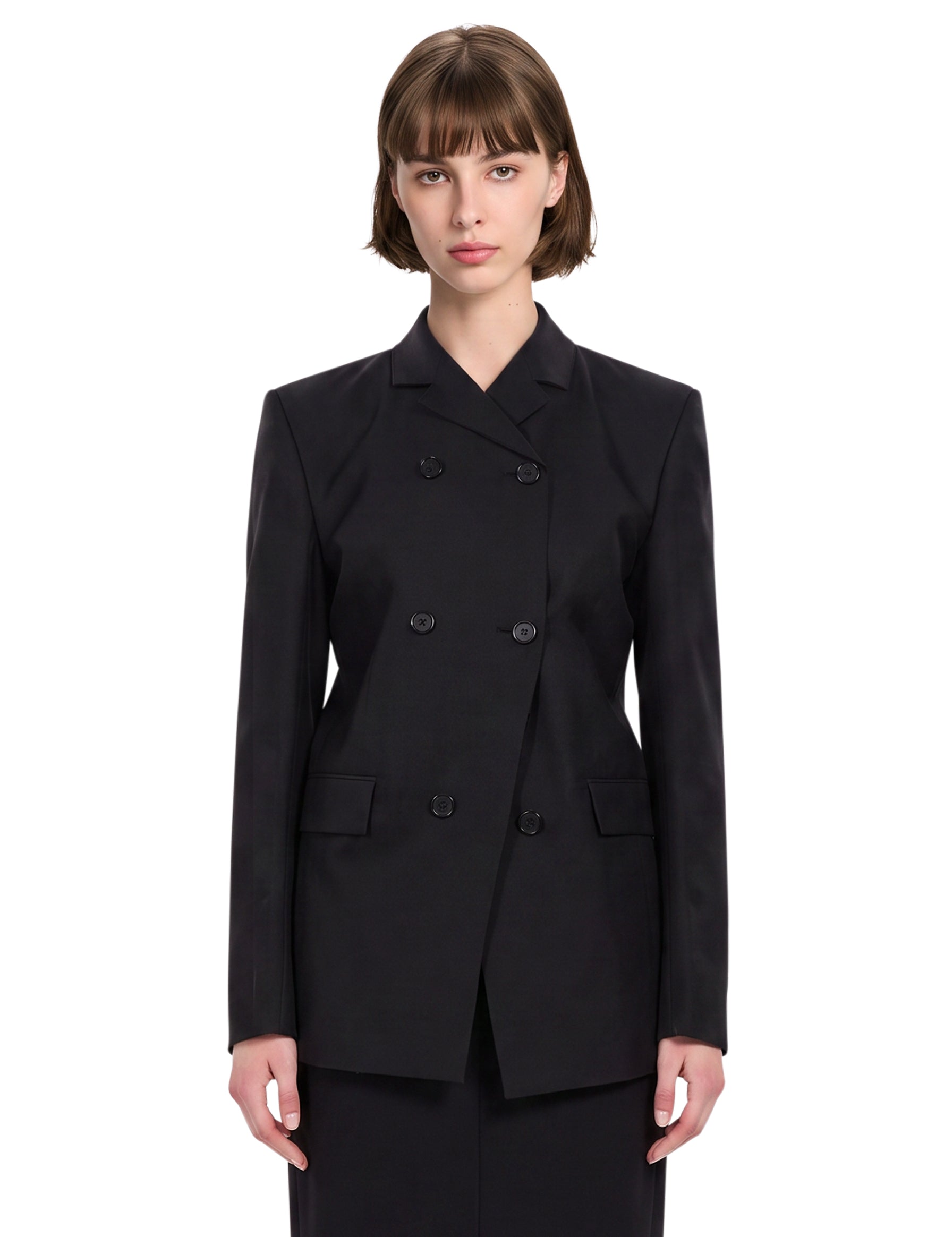 Blazer doppiopetto Rolo in nero 