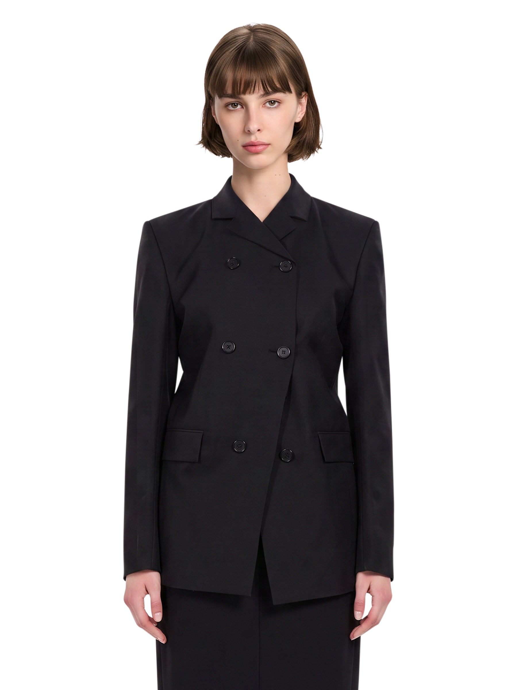 Blazer doppiopetto Rolo in nero 