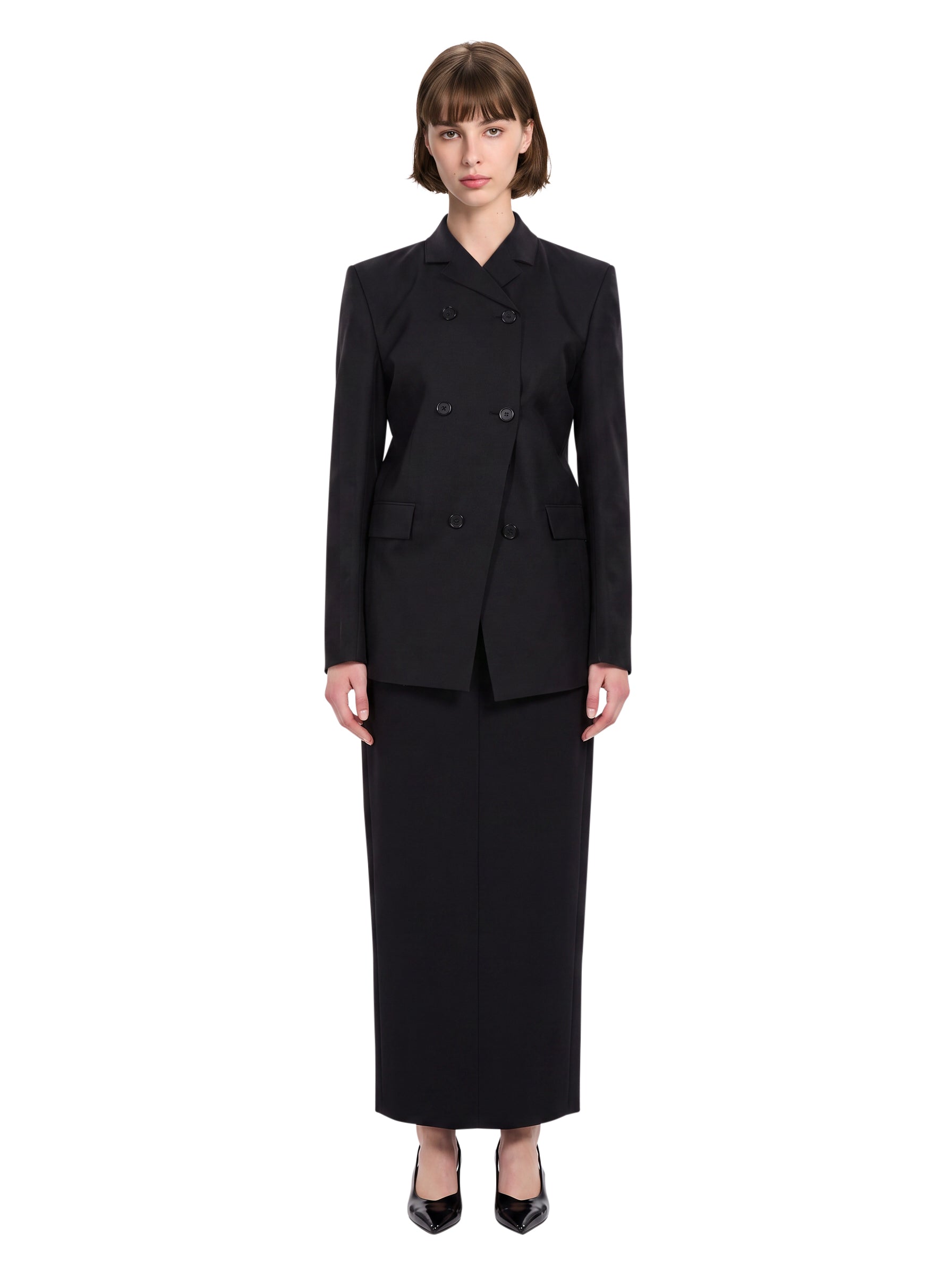 Blazer doppiopetto Rolo in nero 