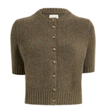 Cardigan Nora in cashmere in marrone 