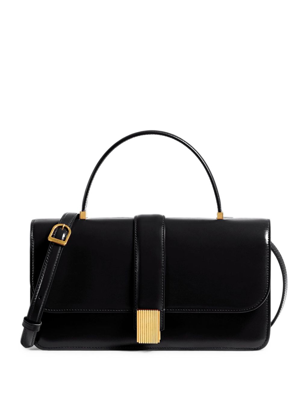 Borsa Blake in pelle in nero 