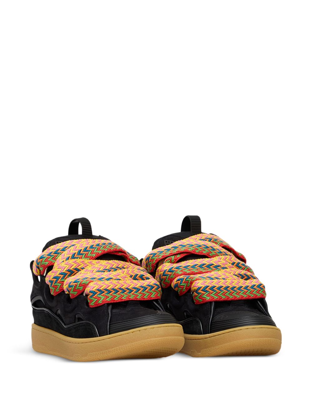 Sneakers basse con lacci curb in nero Lanvin - unisex 