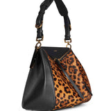 Borsa a spalla stampa animalier 