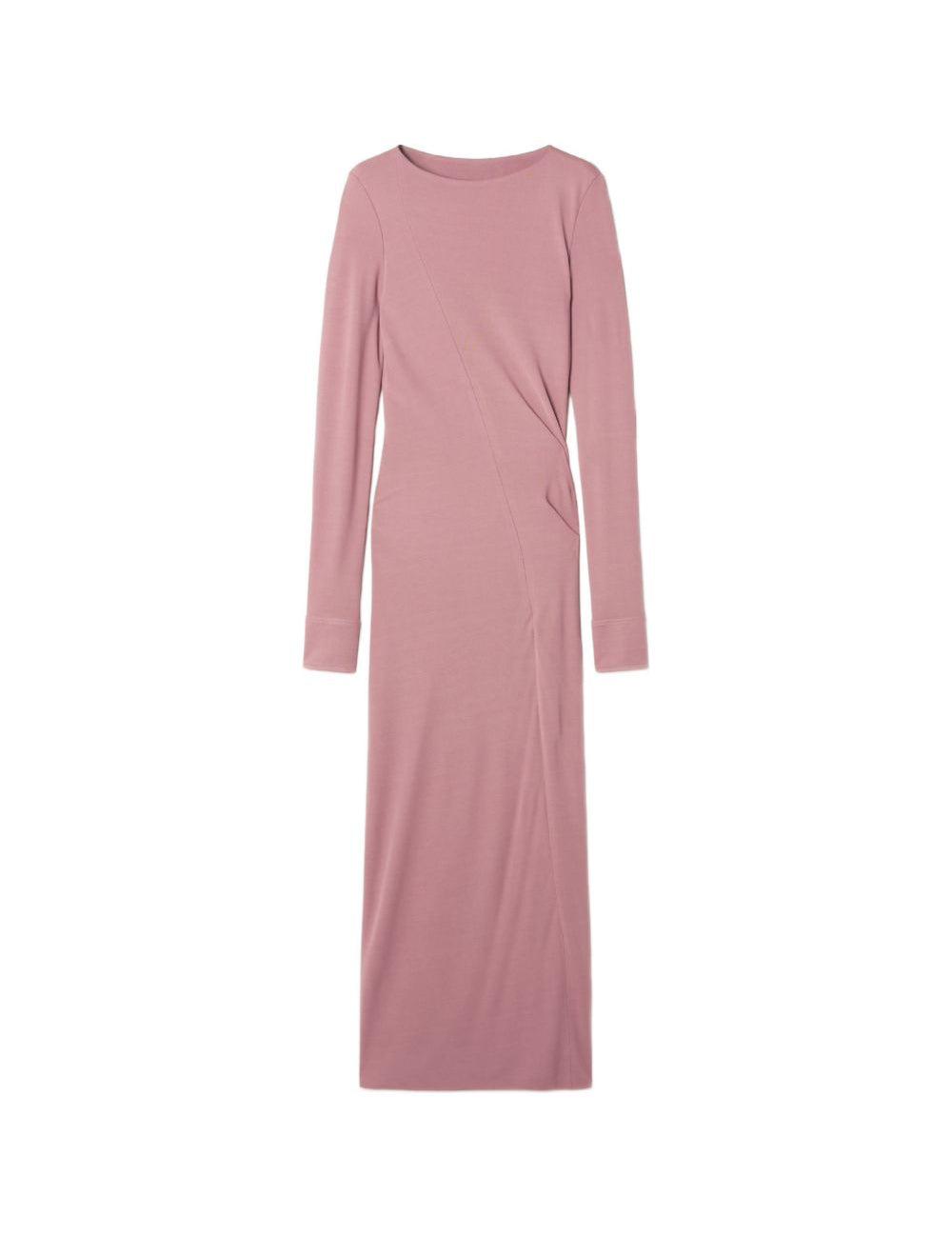 Abito midi in viscosa in rosa 