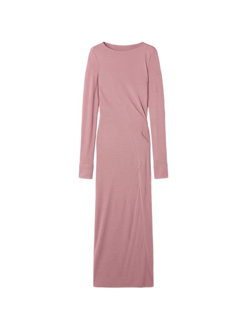 Abito midi in viscosa in rosa 