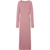 Abito midi in viscosa in rosa 