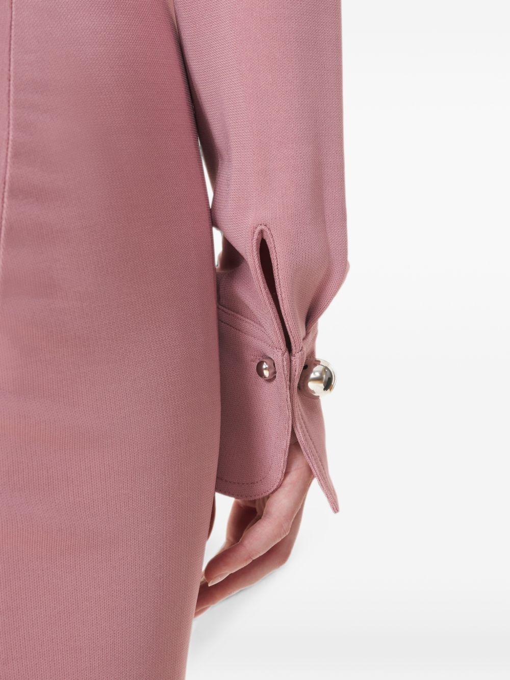 Abito midi in viscosa in rosa 