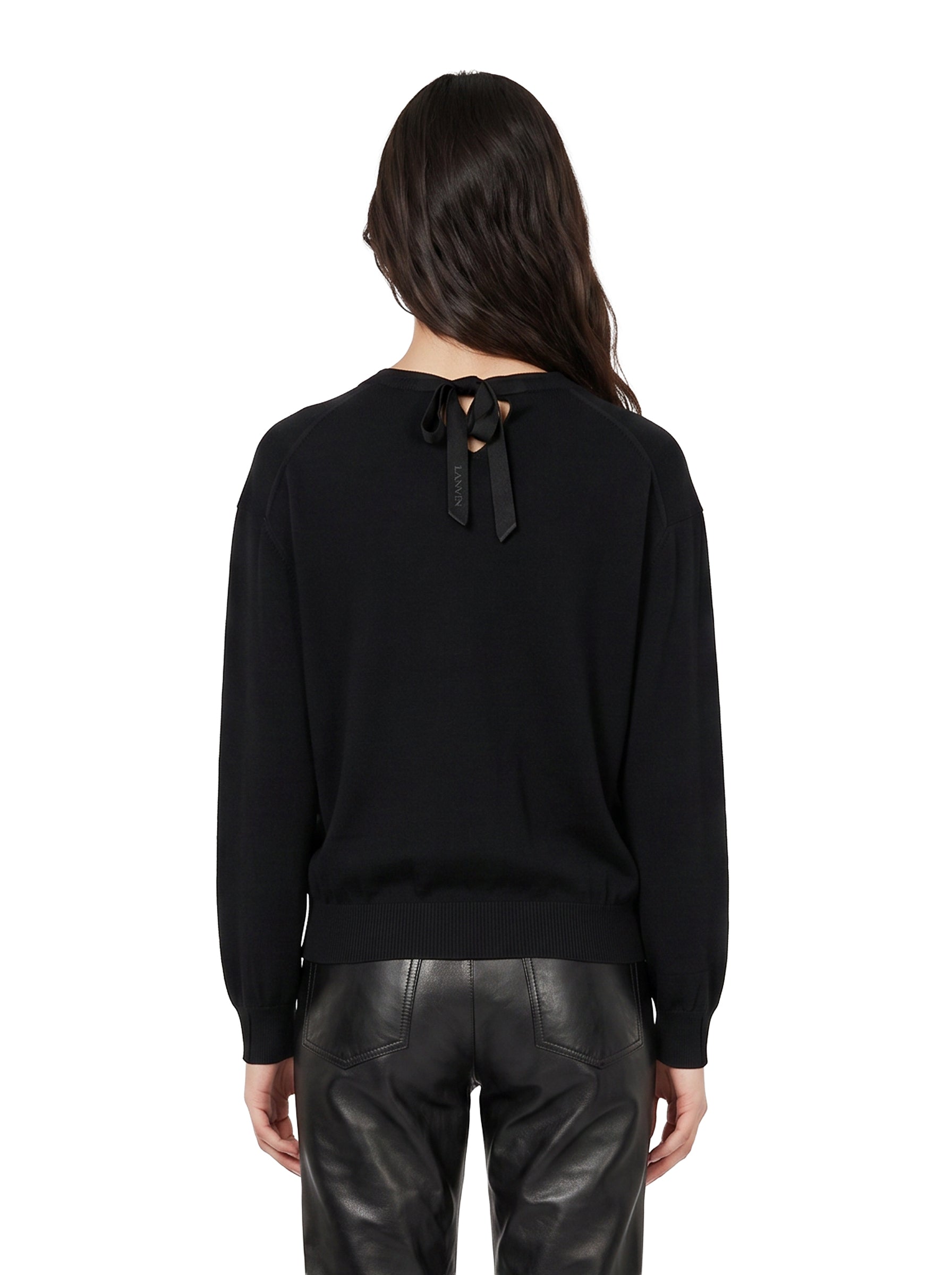 Maglione con scollo a V in nero 