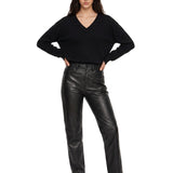 Maglione con scollo a V in nero 