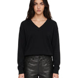 Maglione con scollo a V in nero 