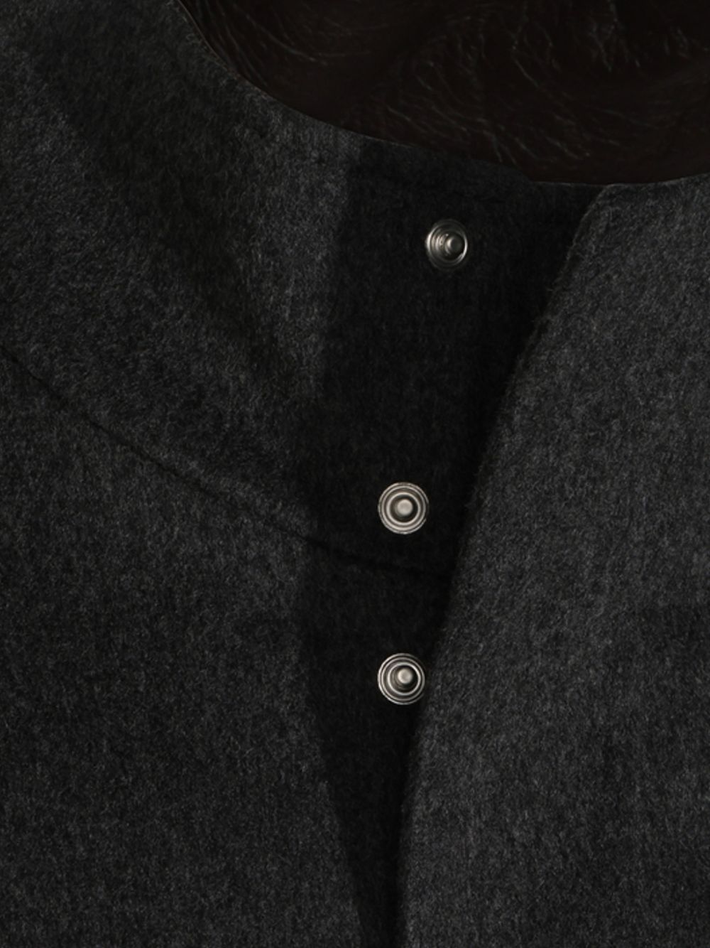 Giacca con chiusura nascosta in grigio 