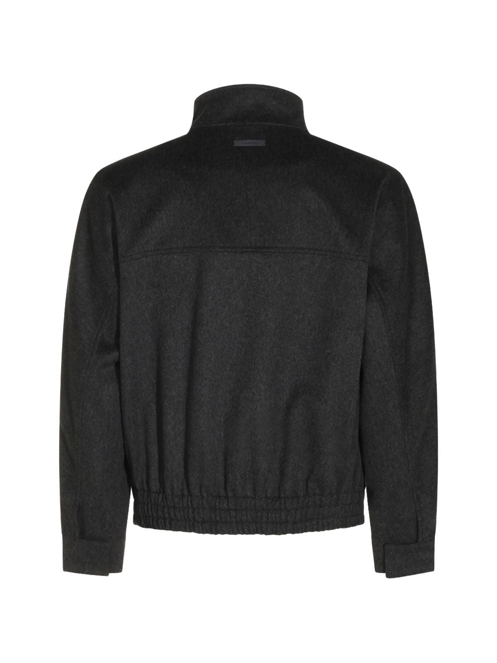 Giacca con chiusura nascosta in grigio 