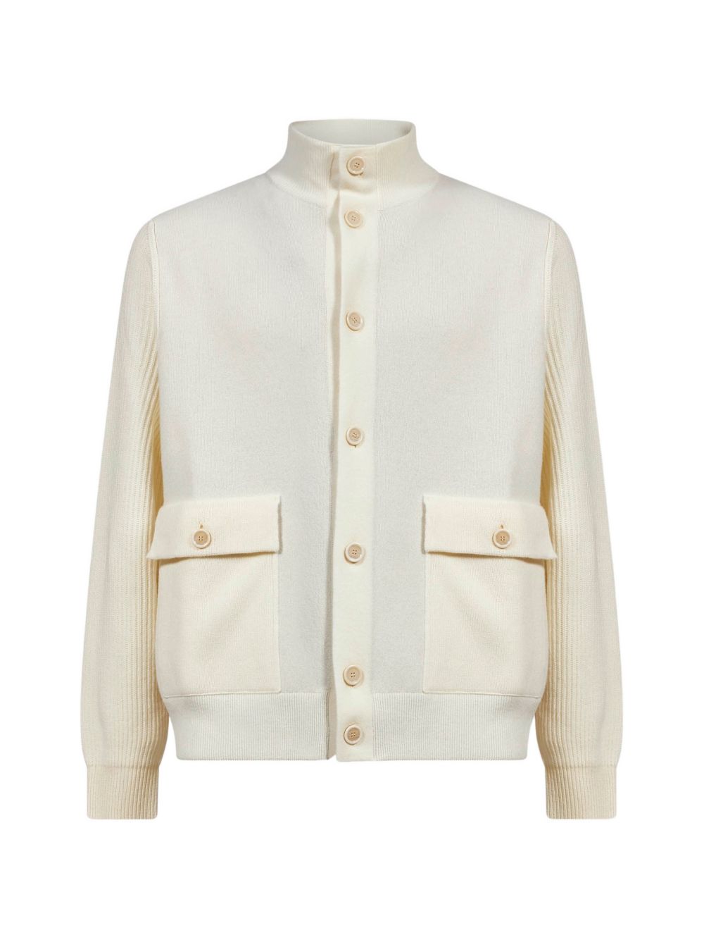 Giacca con tasche sul petto in beige 