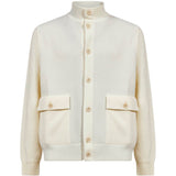 Giacca con tasche sul petto in beige 