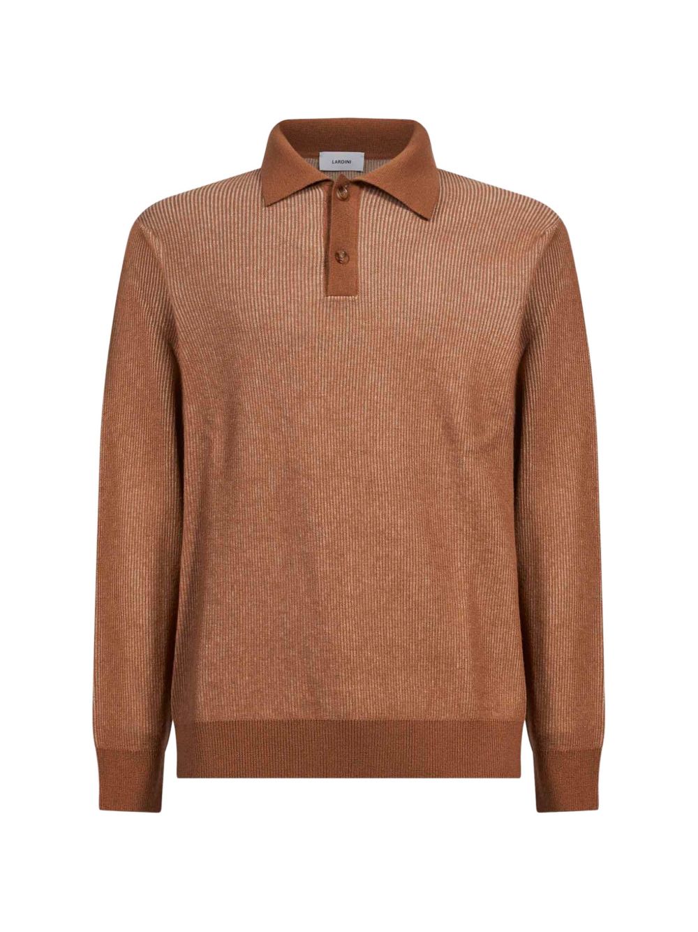 Polo a maniche lunghe in marrone 