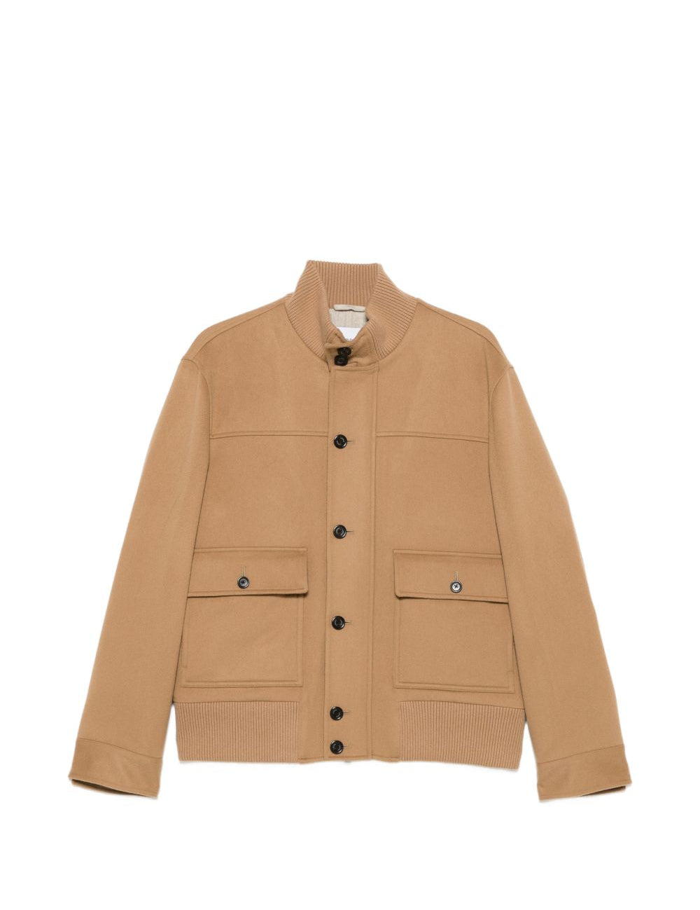 Giacca con tasche sul petto in beige 