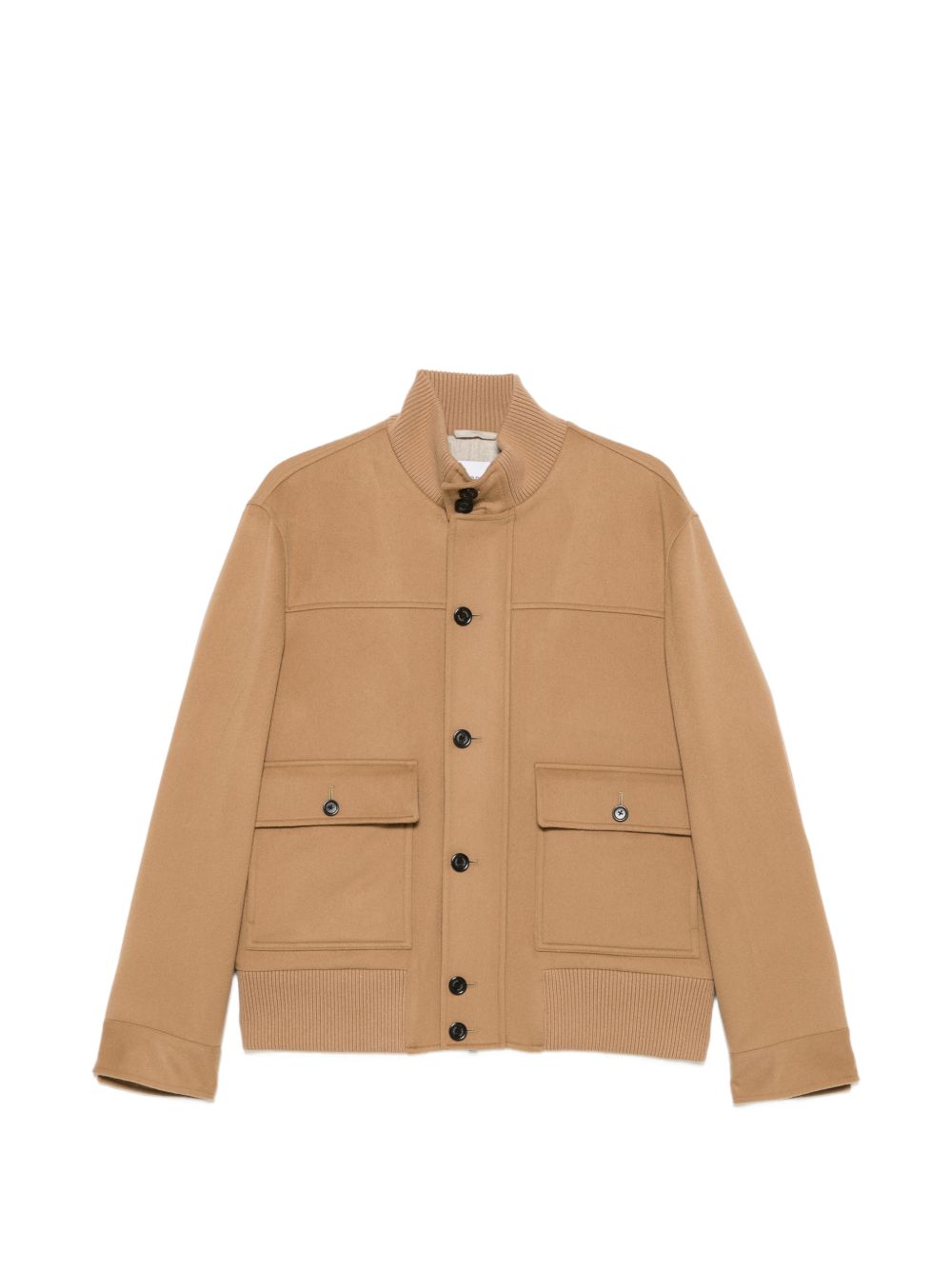 Giacca con tasche sul petto in beige 