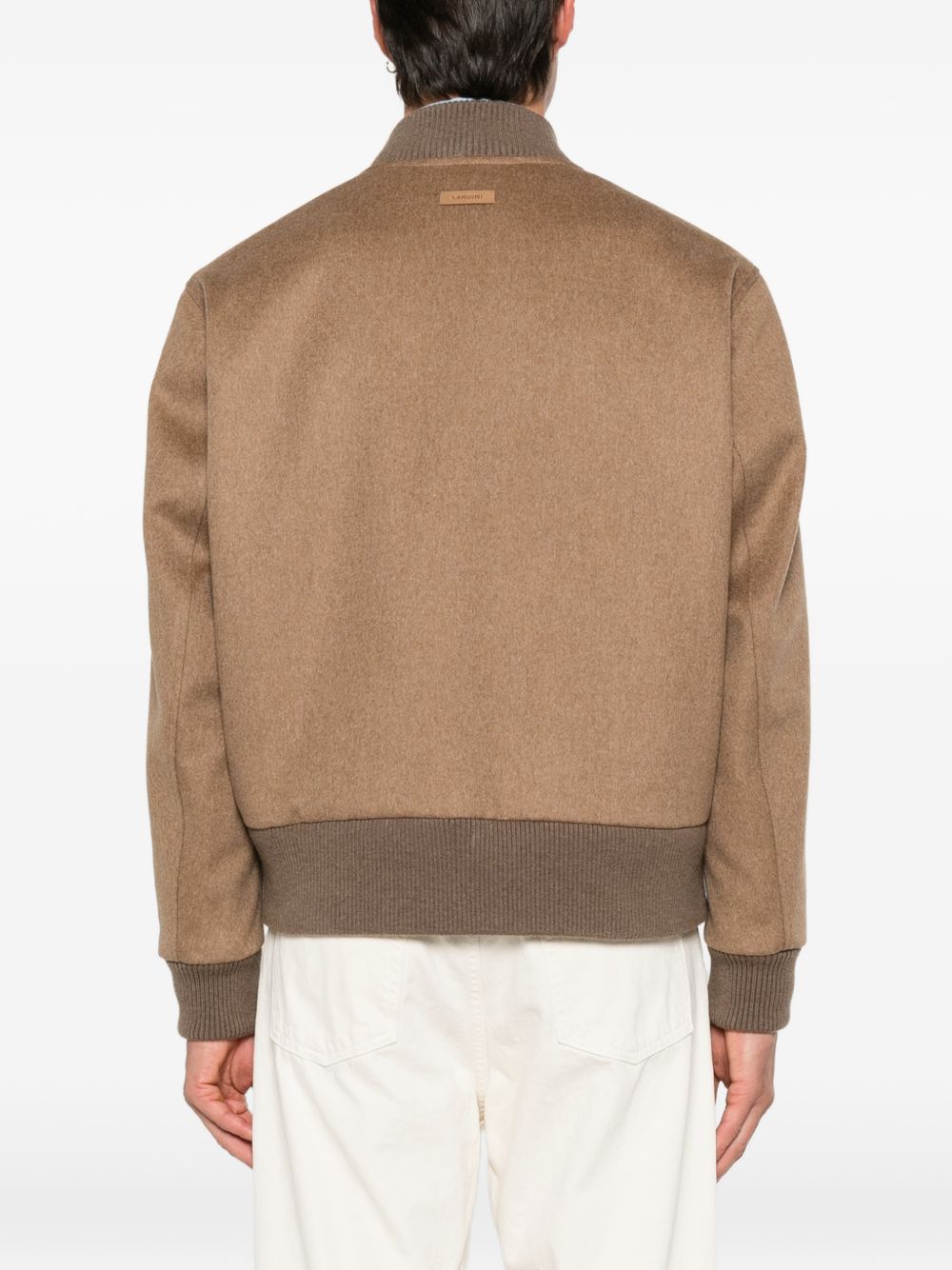 Giacca Teorema con zip in beige 