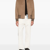 Giacca Teorema con zip in beige 