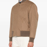 Giacca Teorema con zip in beige 