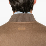 Giacca Teorema con zip in beige 
