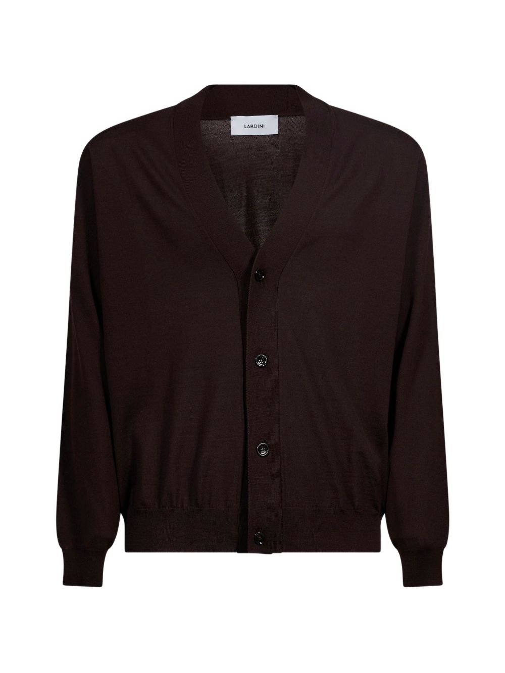 Cardigan con scollo a V in marrone 