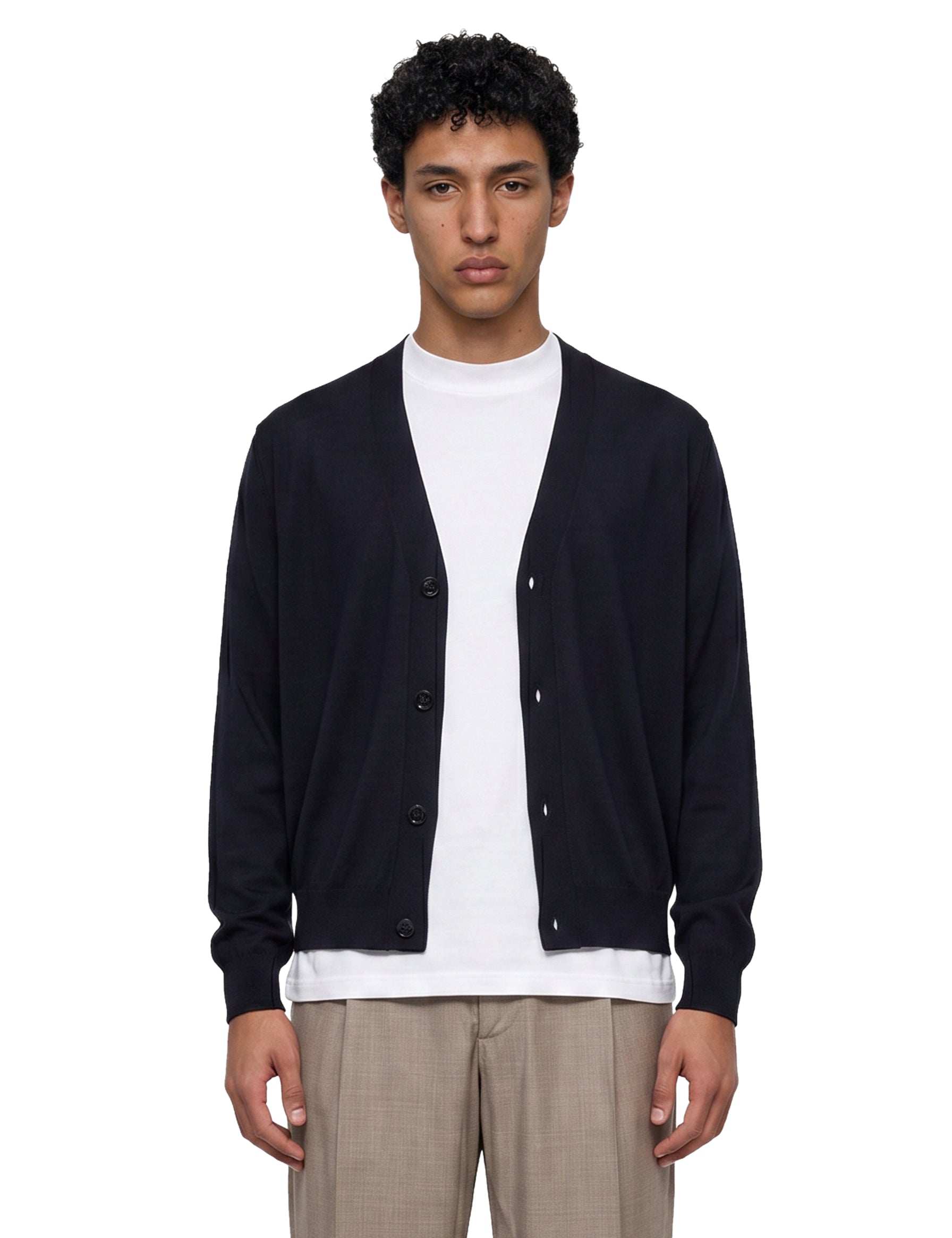 Cardigan con scollo a V in nero 