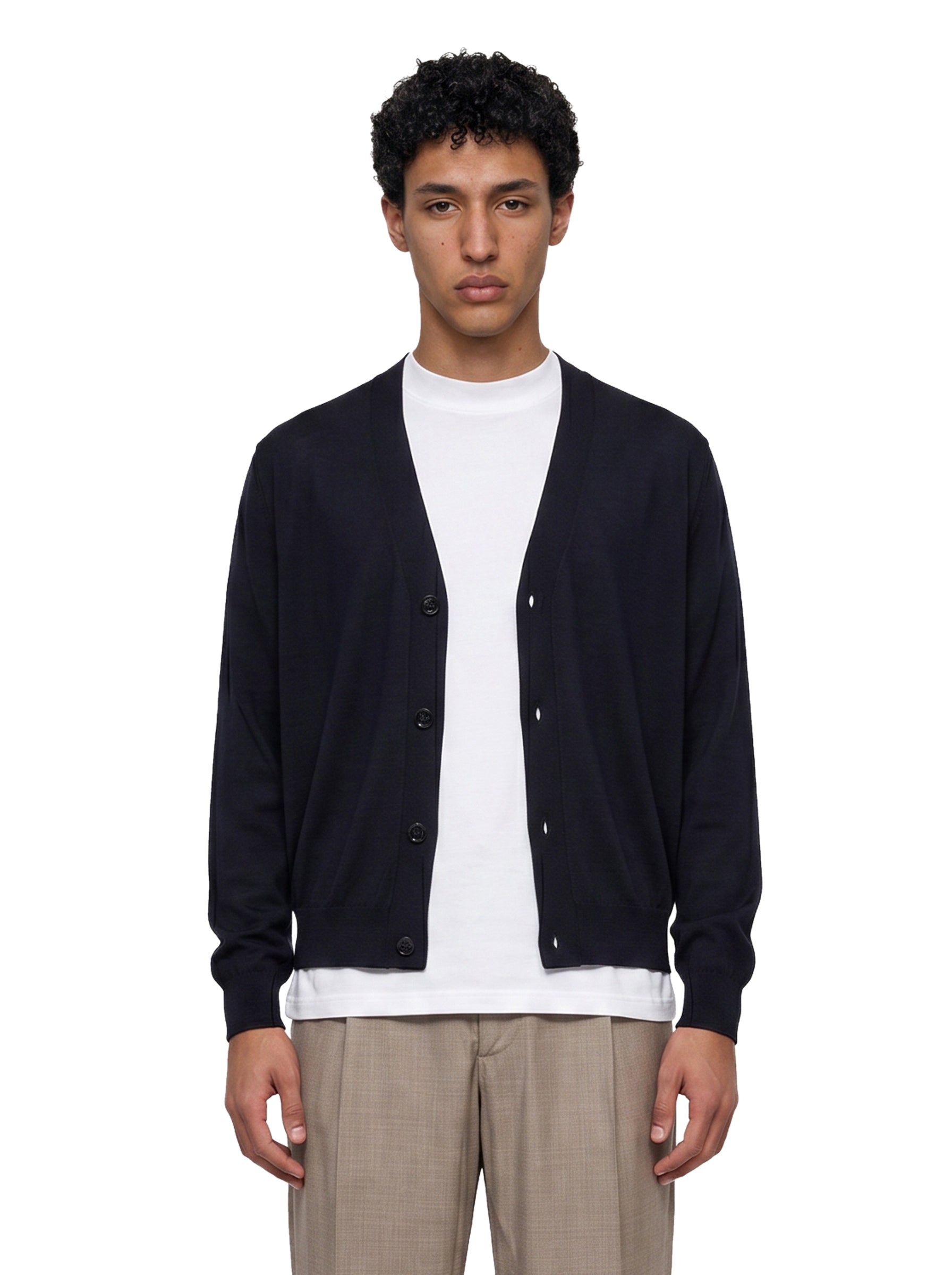 Cardigan con scollo a V in nero 