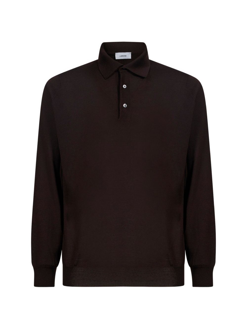 Polo a maniche lunghe in marrone 