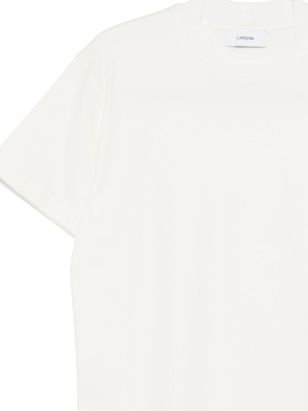 T-shirt a maniche corte in bianco 