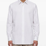 Camicia a righe in bianco 