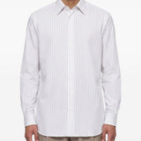 Camicia a righe in bianco 