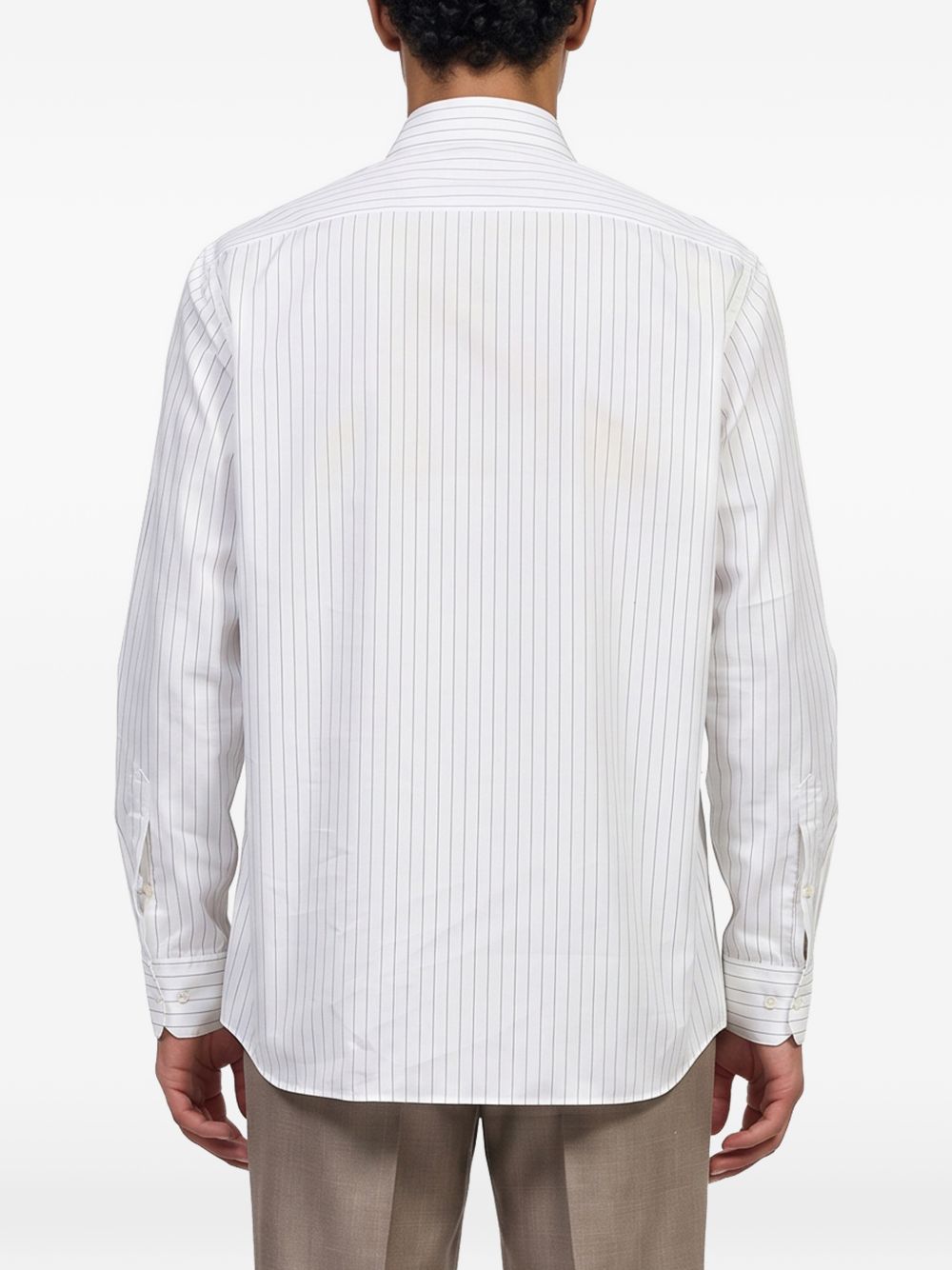 Camicia a righe in bianco 