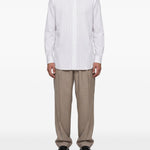 Camicia a righe in bianco 