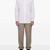 Camicia a righe in bianco 
