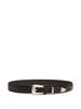 Cintura con fibbia western in marrone