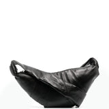 Borsa a spalla Croissant in nero 