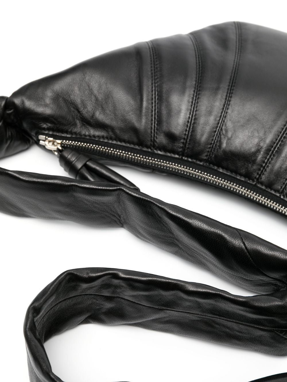 Borsa a spalla Croissant in nero 