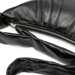 Borsa a spalla Croissant in nero 