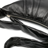Borsa a spalla Croissant in nero 