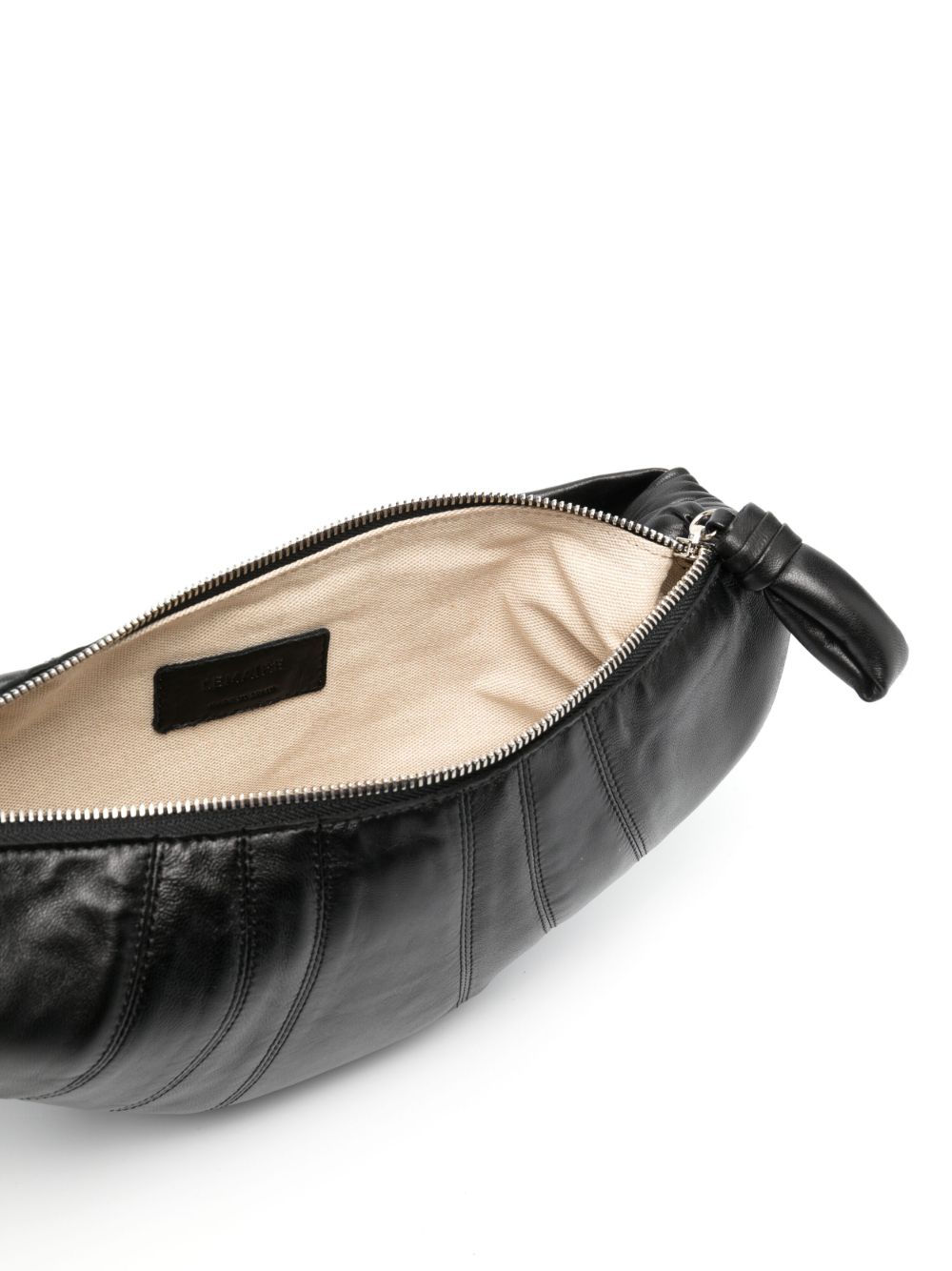 Borsa a spalla Croissant in nero 