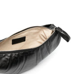 Borsa a spalla Croissant in nero 