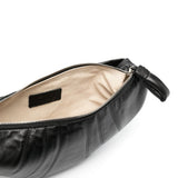 Borsa a spalla Croissant in nero 