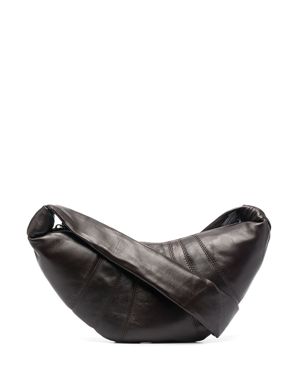 Borsa a spalla Croissant in marrone 
