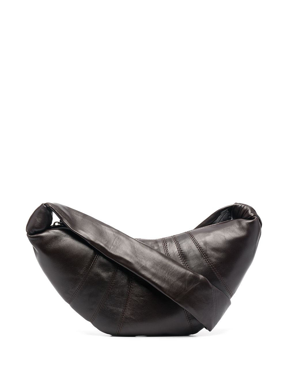 Borsa a spalla Croissant in marrone 